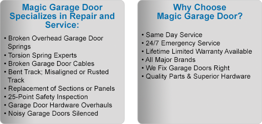 Magic TX Garage Door Benefits